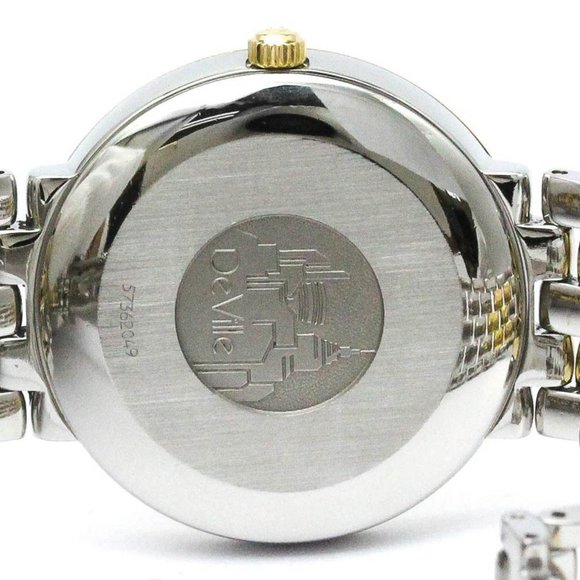 Polished OMEGA De Ville Prestige Automatic 18K Gold Steel Watch 7304.11 BF572605 - Picture 7 of 10